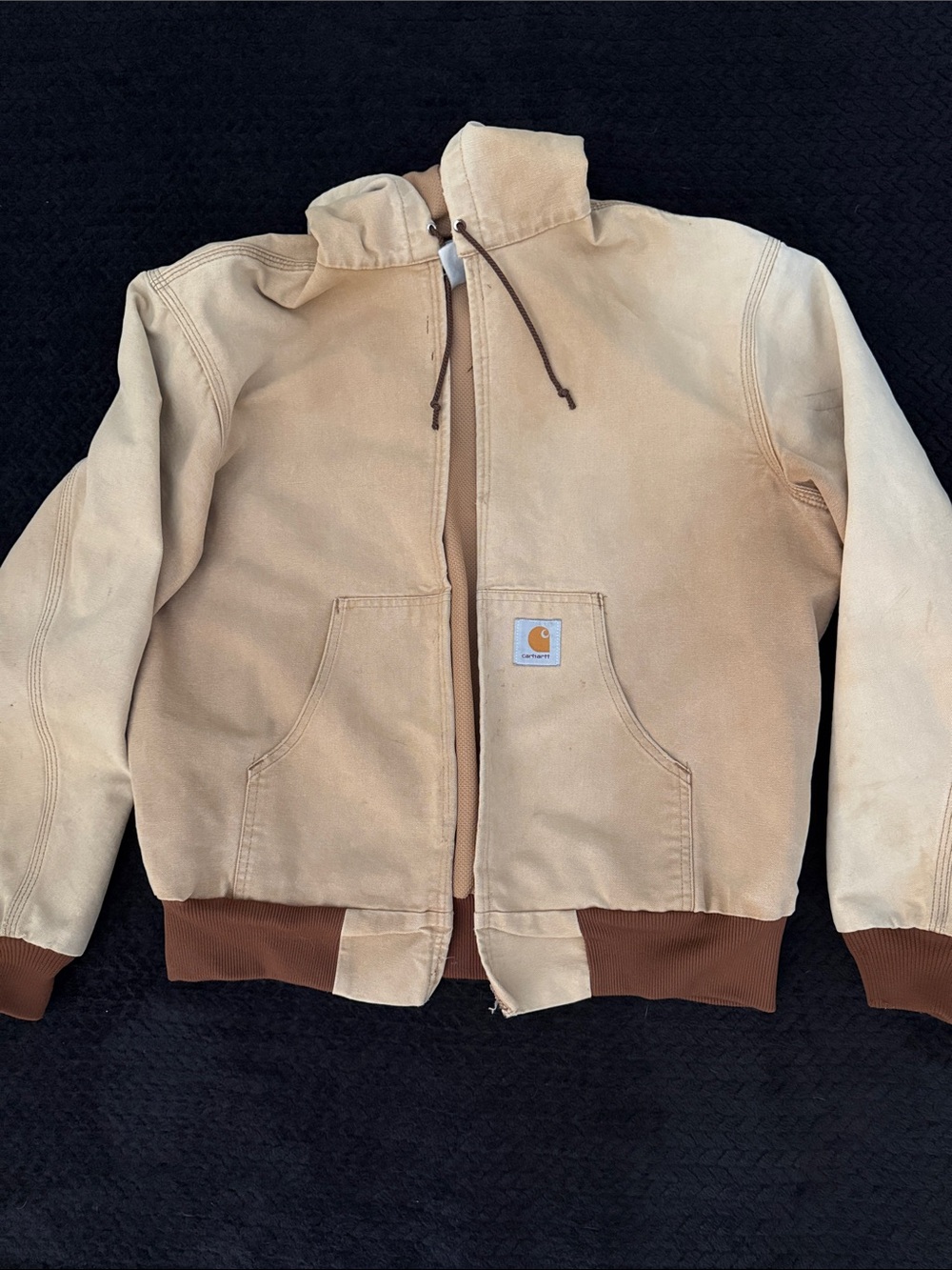 Carhartt Mens Beige/Tan Workwear Jacket 90’s vintage